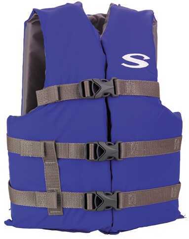 Stearns Youth Classic Vest Life Jacket - 50-90lbs - Blue/Grey