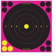 Birchwood Casey Shoot-N-C Pink 8in Bulls-Eye Target 30pk