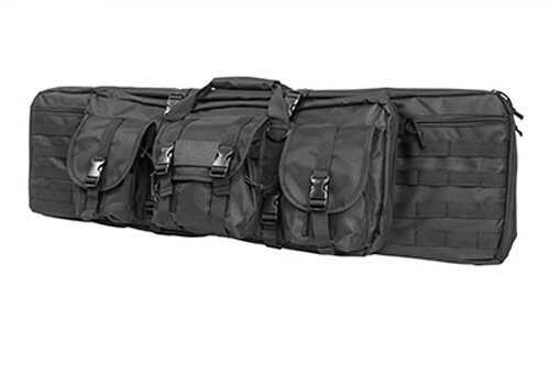 NCSTAR Double Carbine Case 42" Rifle Nylon Black Exterior PALS Webbing Interior Padded with Thick Foam Accommodates