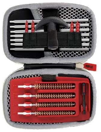 AVID Gun Boss Cleaning Kit For .22 .243 .270 .280 .30 Caliber Firearms Rod System T-Handle Brushes Jags Slotted Tip Patc