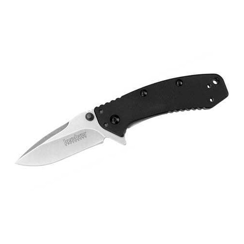 Kershaw 1555G10 Cryo Folder 2.75" 8Cr13MoV Stainless Steel Drop Point G10 Black Front/410 Back