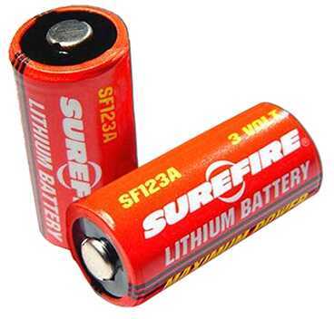 Surefire Battery Cr123a Lithium 2/Pack Red Surefire2-Cb