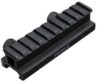 Truglo TG8980B Riser Mount Picatinny 0.75" For AR-15 Sytle Black Matte Anodized Finish