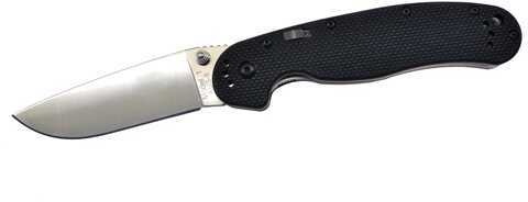 Ontario RAT1 Assisted 3.625 in Blade Black G-10 Handle