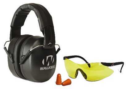 Walkers Game Ear GWPFM3GFP Passive EXT Safety Combo Earmuff/Plugs/Glasses 34dB