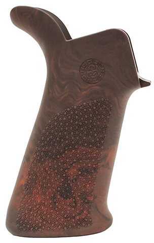 Hogue Overmolded Beavertail Made Of Rubber With Red Lava Cobblestone Finish For AR-15, M16