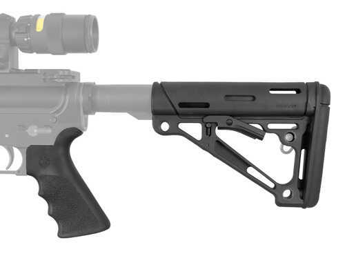 Hogue AR-15 Grip & Overmolded Collapsible STK Mil-Spec Black