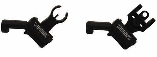 Troy Industries Offset Sight Set, HK Front and Round Rear -BLK SSIG-45S-HRBT-00