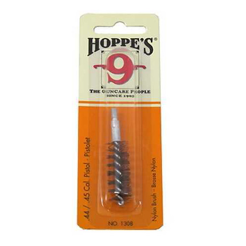Hoppes Nylon Pistol Brush .44, .45 Caliber Bristles return To Original Shape after Use - Unique Scrubbing Action For a