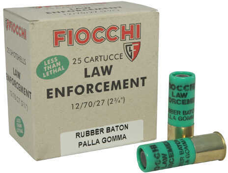 12 Ga 2-3/4" Rubber Slug 4.8 grams 10 Rds Fiocchi-img-0