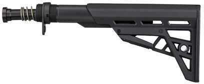 Advanced Technology B2102214 AR-15 TactLite Six Position Buttstock with Buffer Tube Assembly Rifle Polymer Black Hardcoa