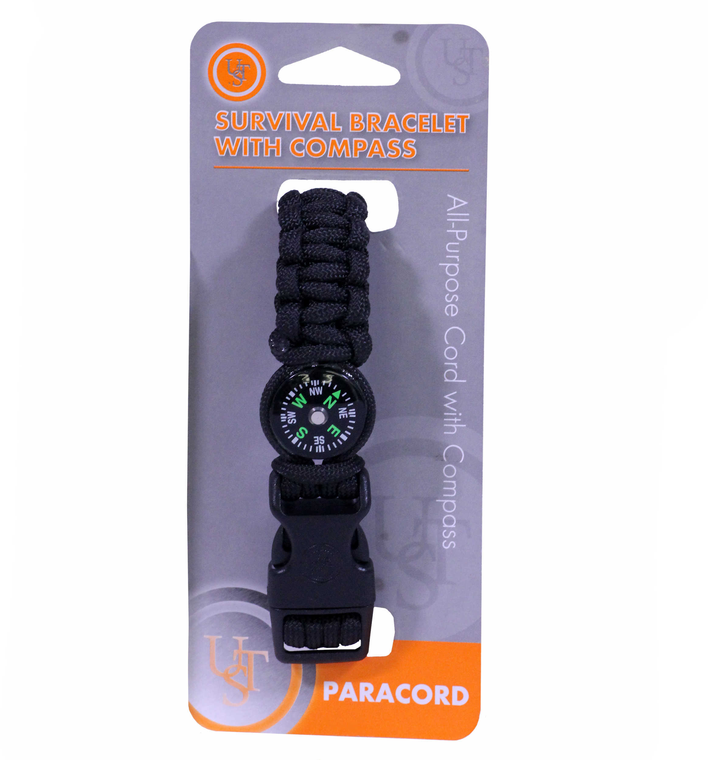 Survival Bracelet With Compass UST - Ultimate Technologies 20-295-345-E5 Black