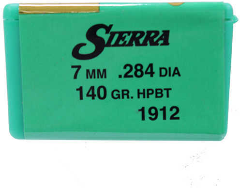 Sierra 1912 GameKing 7mm .284 140 GR Spitzer Boat Tail (SBT) 100 Box