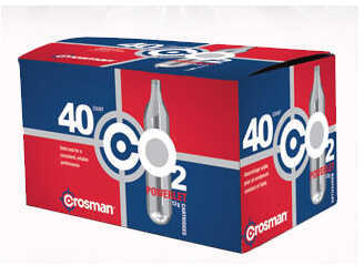 Crosman 23140 Powerlet CO2 Cartridges 12 Grams Stainless 40pk