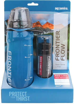 Aquamira Frontier Red Line Filter - Virus Bacteria and Cyst Protection Filters up to 120 Gallons Blue 67026