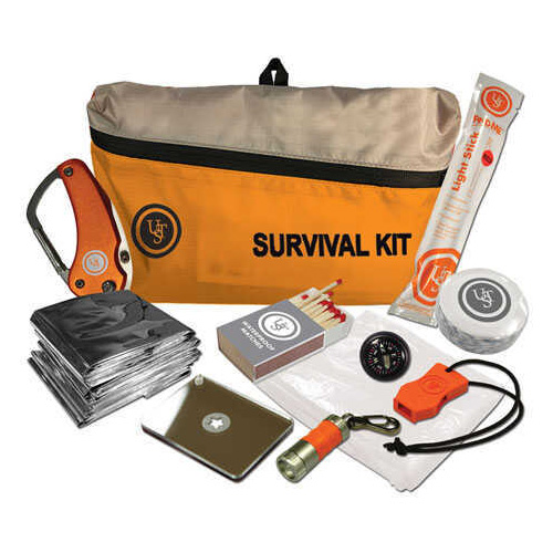 UST - Ultimate Survival Technologies Featherlite Kit 2.0 Includes Compass Emergency Blanket Poncho Whistle