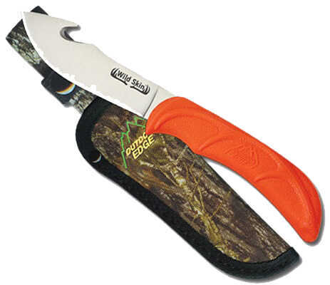 Outdoor Edge Wild-Skin Skinner Fixed 3-7/8" Satin Blade with Gut Hook