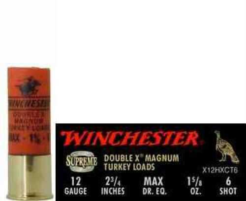 12 Gauge 2-3/4" Lead #6  1-5/8 oz 10 Rounds Winchester Shotgun Ammunition