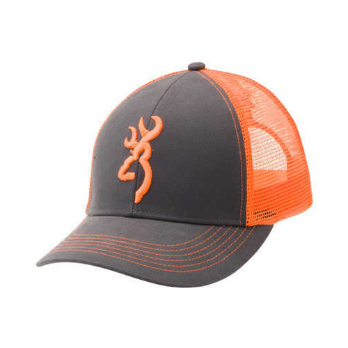 Browning Flashback Hat Charcoal/ Neon Orange Model: 308177621