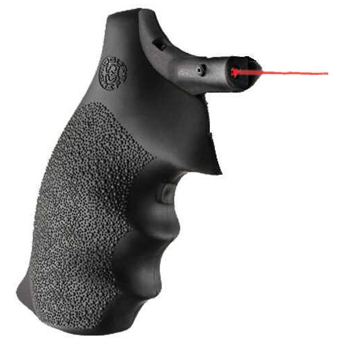 Hogue 60080 Monogrip Laser Enhanced with Finger Grooves S&W J Frame w/Round Butt Rubber Black