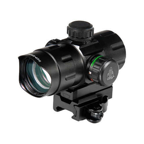 Leapers UTG 4.2in ITA Red Green CQB Dot w QD Mnt Riser Adapt