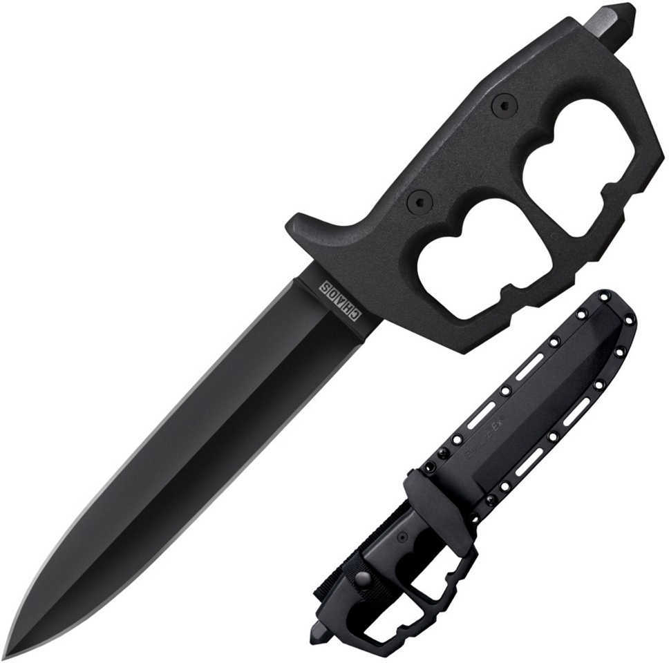 Cold Steel Chaos Double Edge Fixed Blade Knife SK-5 High Carbon Plain 7.5" 80NTP