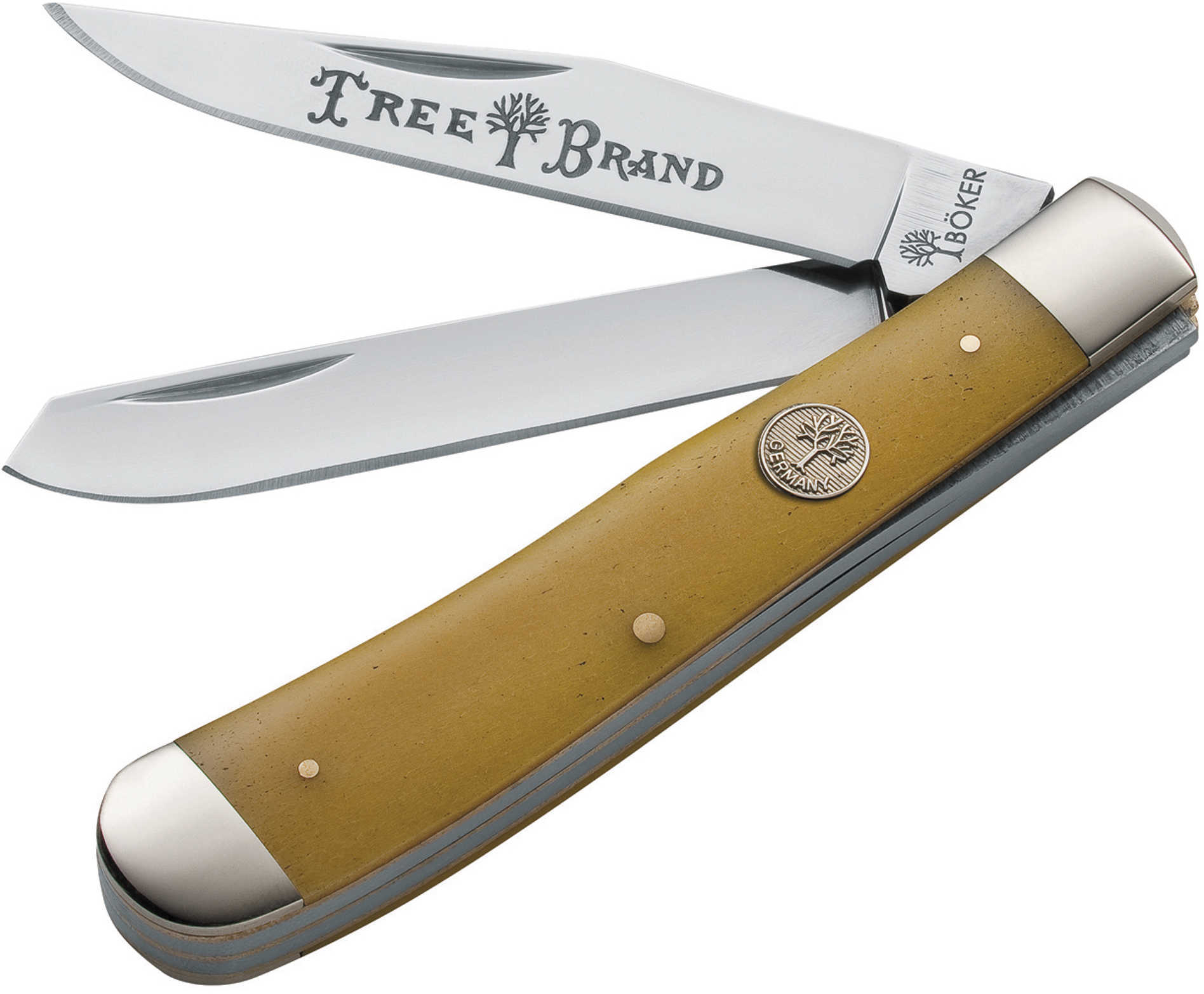 Boker TS Trapper Smooth Yellow Bone
