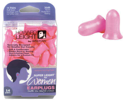 Howard Leight Industries Super Earplugs For Women Pink - NRR 30Db 14 Pairs Specially Designed smaller