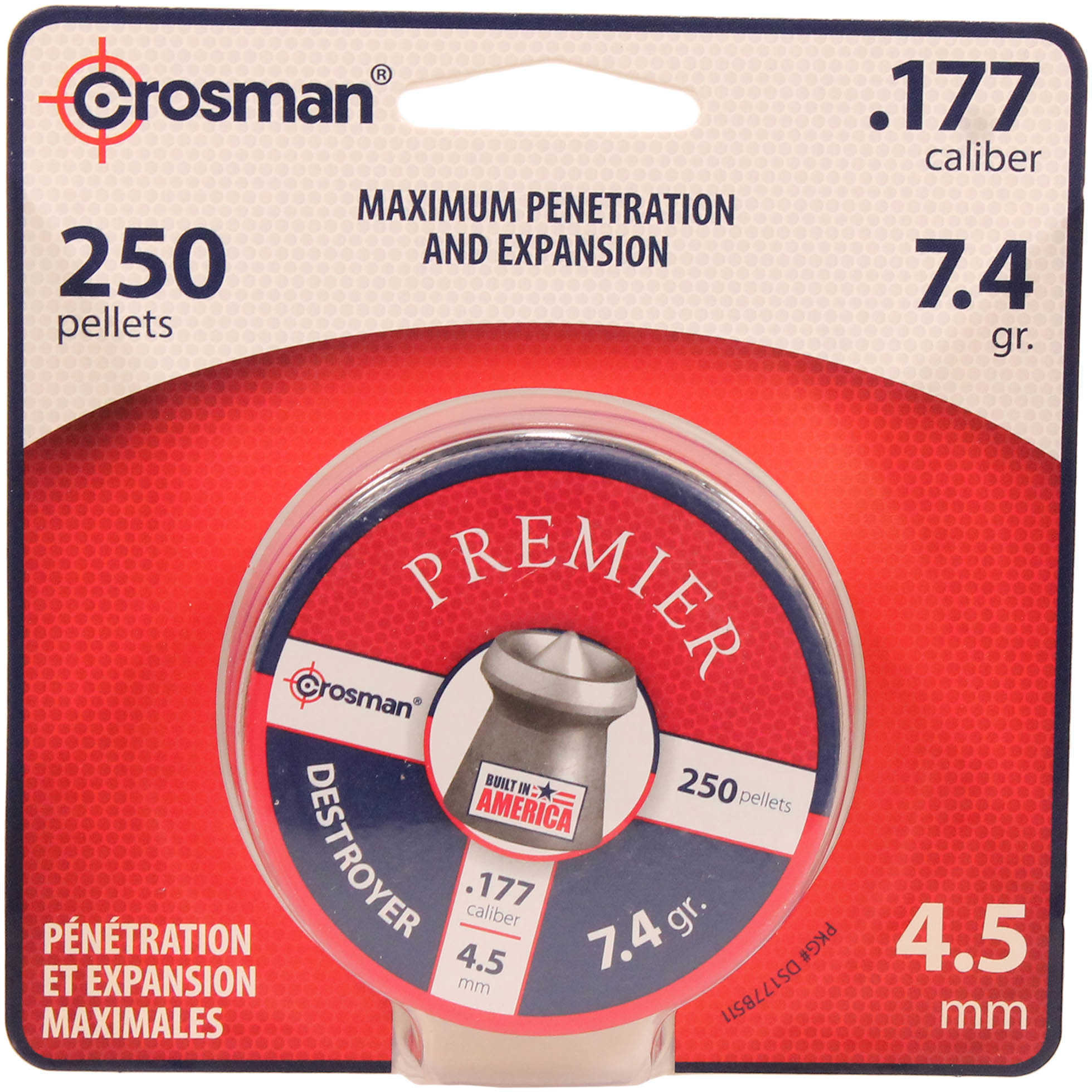 CROSMAN DESTROYER .177 PELLET 250CT