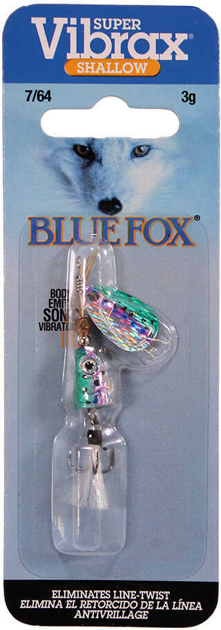 Blue Fox Vibrax Shallow Spinner 2.5 Inch 7/64 Oz Rainbow