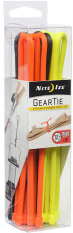 Nite Ize Gear Tie ProPack 12" Assorted 12 Pack Md: GTPP12-A1-R8
