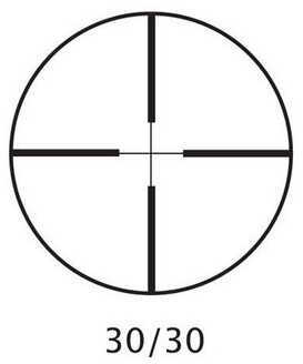 Barska Huntmaster Rifle Scope 3-9X40 1" Main Body 30/30 .25 MOA Reticle Matte Finish Black Includes Caps and