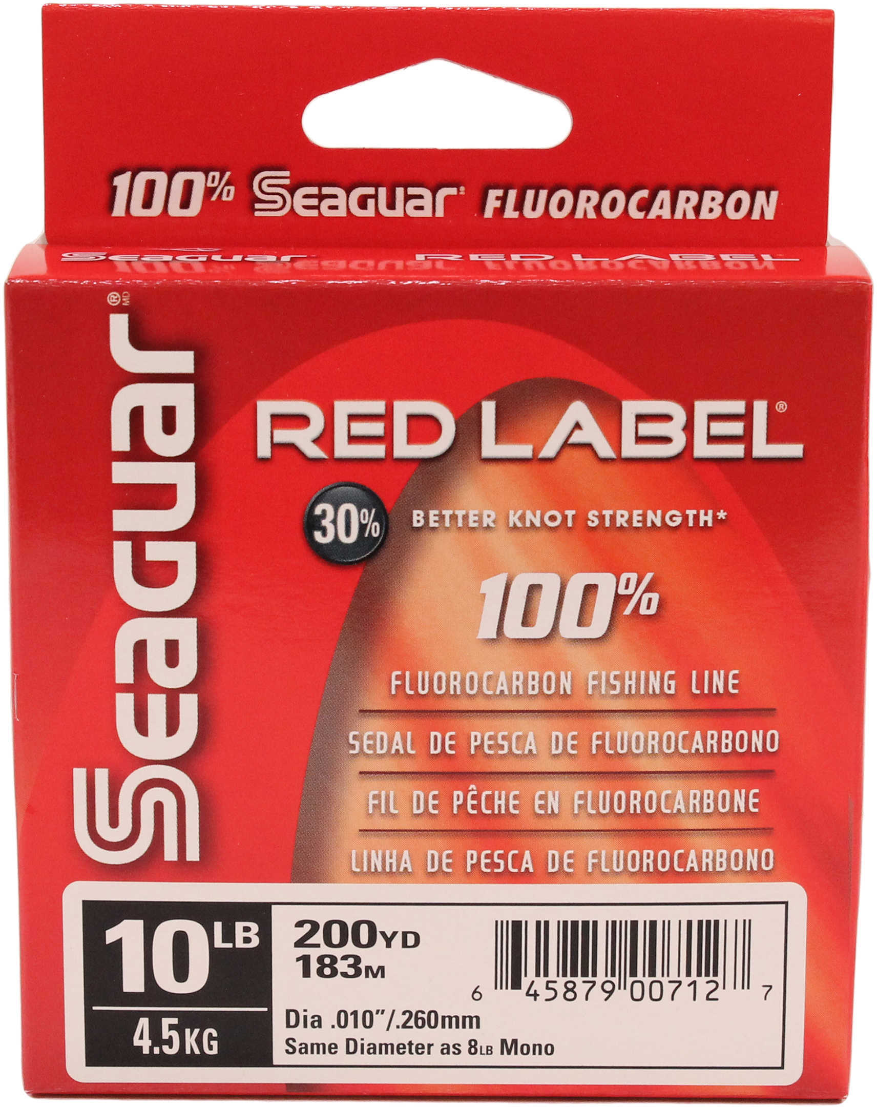 Seaguar Red Label 100% Fluoro 250Yd 10Lb 10Rm250
