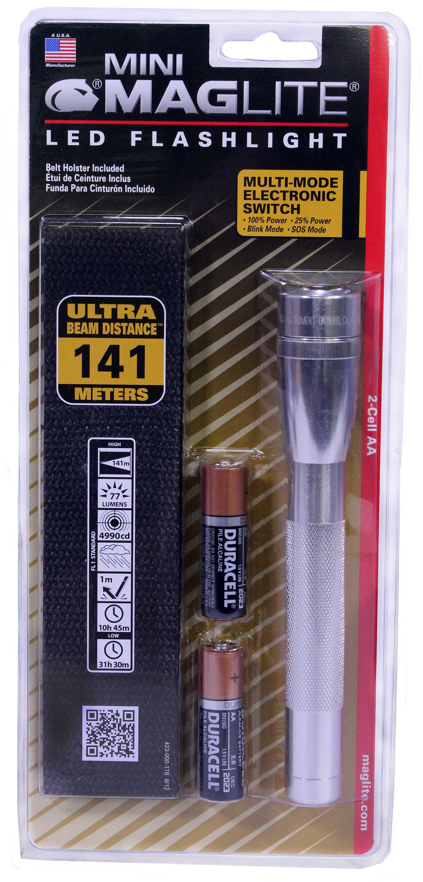 Maglite 2 Cell AA Mini Gray SP2209H