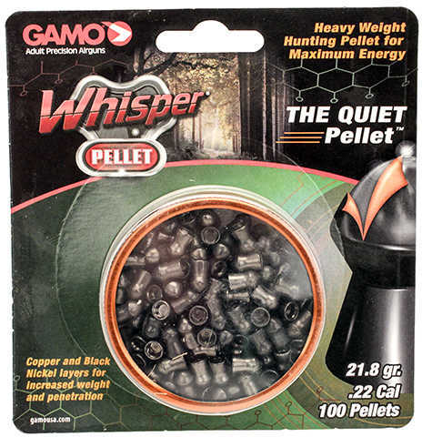 Gamo Whisper Pellet High Weight Quiet .22 Cal Qty 100