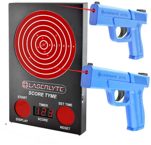 Laserlyte Training Kit Includes Score Tyme Target 1 Full Pistol and Compact Batteries Included TLB-LVS