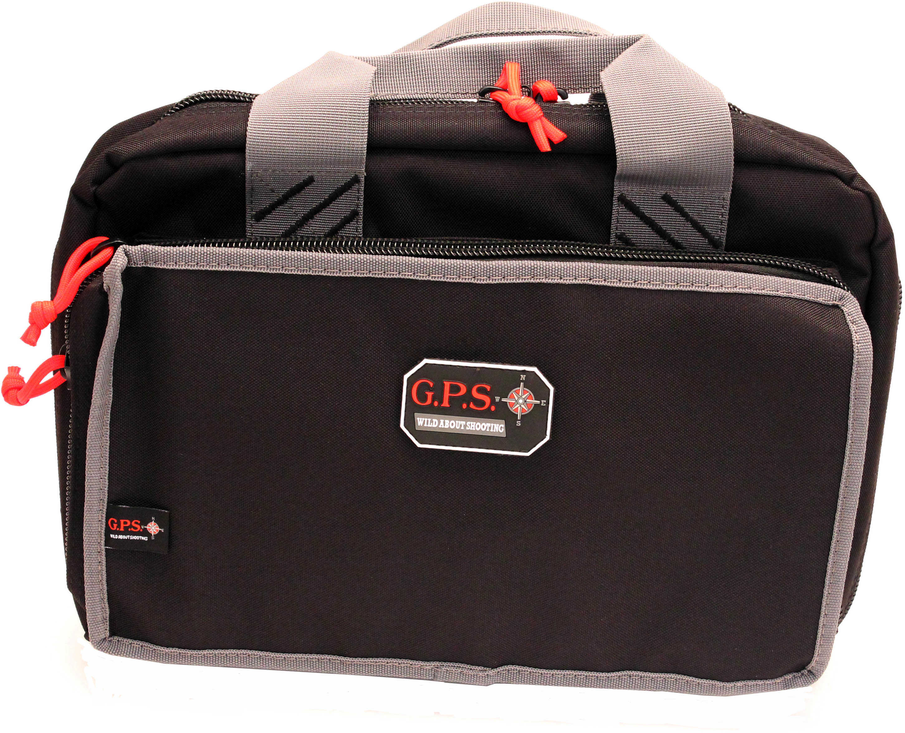 G Outdoors 1310Pc Quad Pistol Case With Quilted Tricot Lining Nylon Black