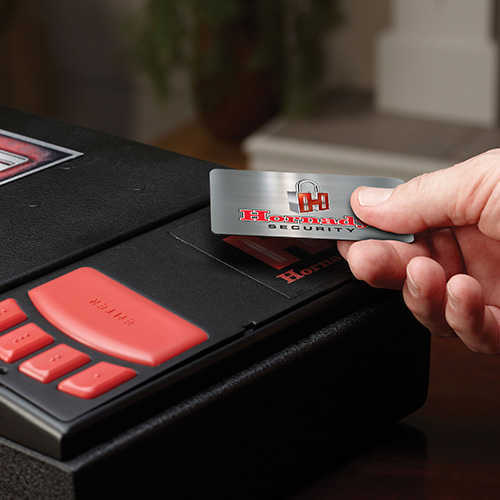 Hornady 98150 Rapid Pistol Safe RFID/Code/Key Entry 16 Gauge Steel 15.5"X9"X3.5" Black