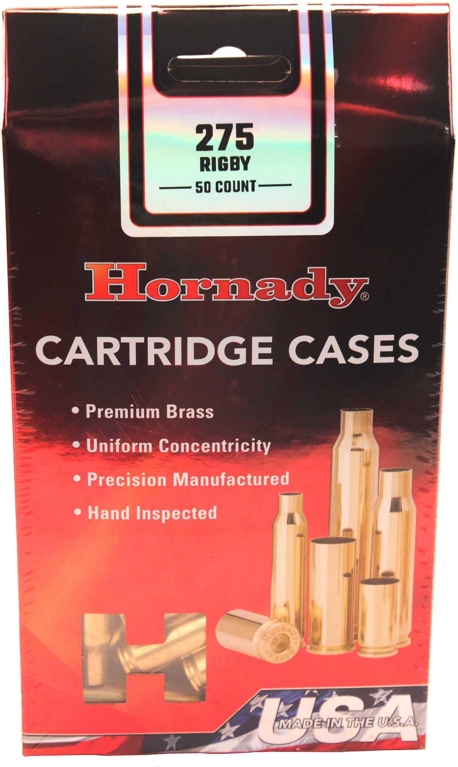 Hornady 8636 Unprimed Brass Cases 275 Rigby 50/Box