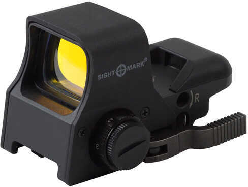 Sightmark SM26005 Ultra Shot M-Spec 1x 33x24mm 65 MOA Illuminated Red Circle Dot Crosshair CR2 Black Matte
