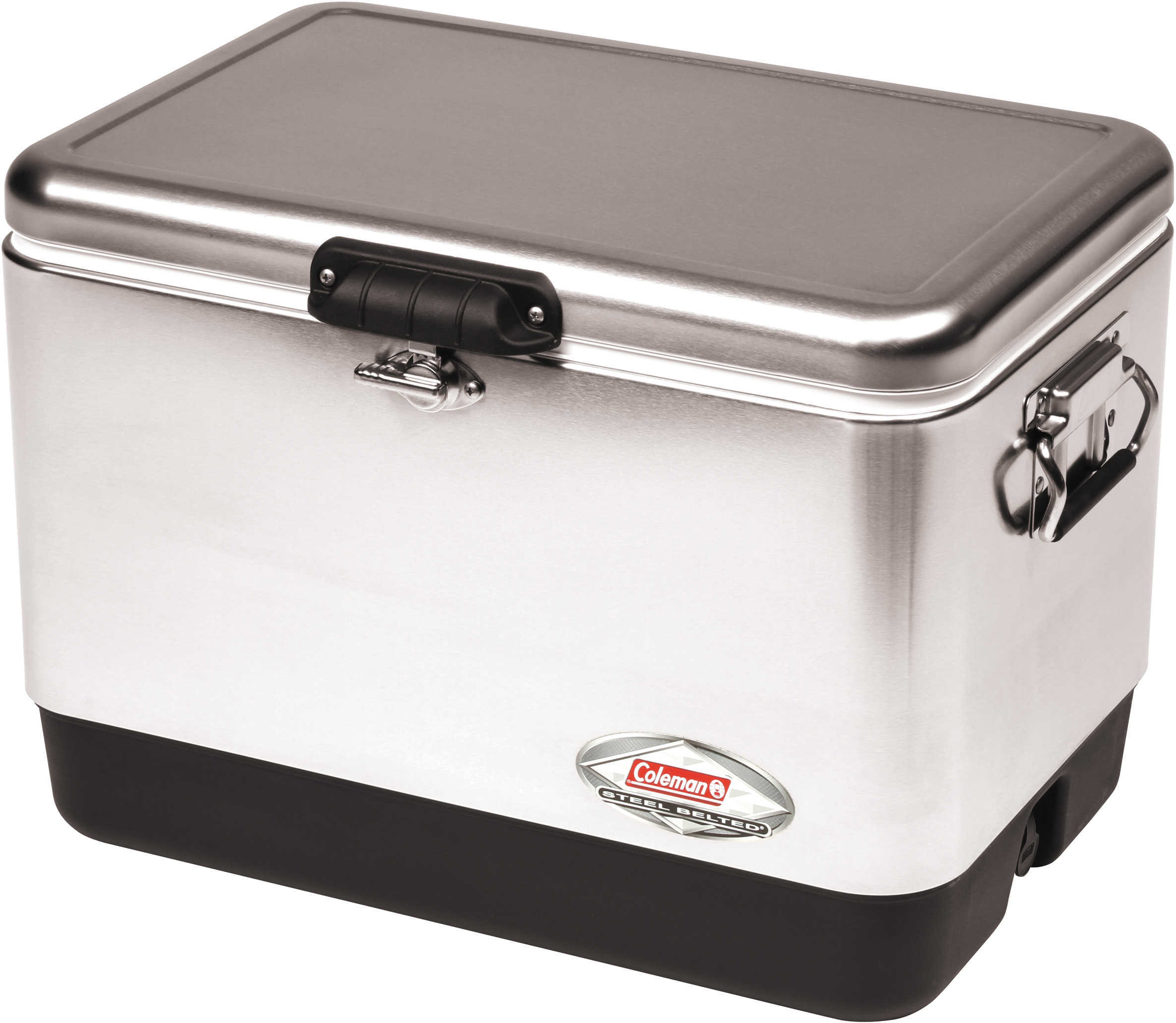 Coleman 54 Qrt Steel Belted Cooler Stainless 6155B707