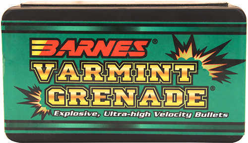 Barnes Bullets 30171 Varmint Grenade 22 Caliber .224 36 GR Flat Base Hollow Point 100 Box