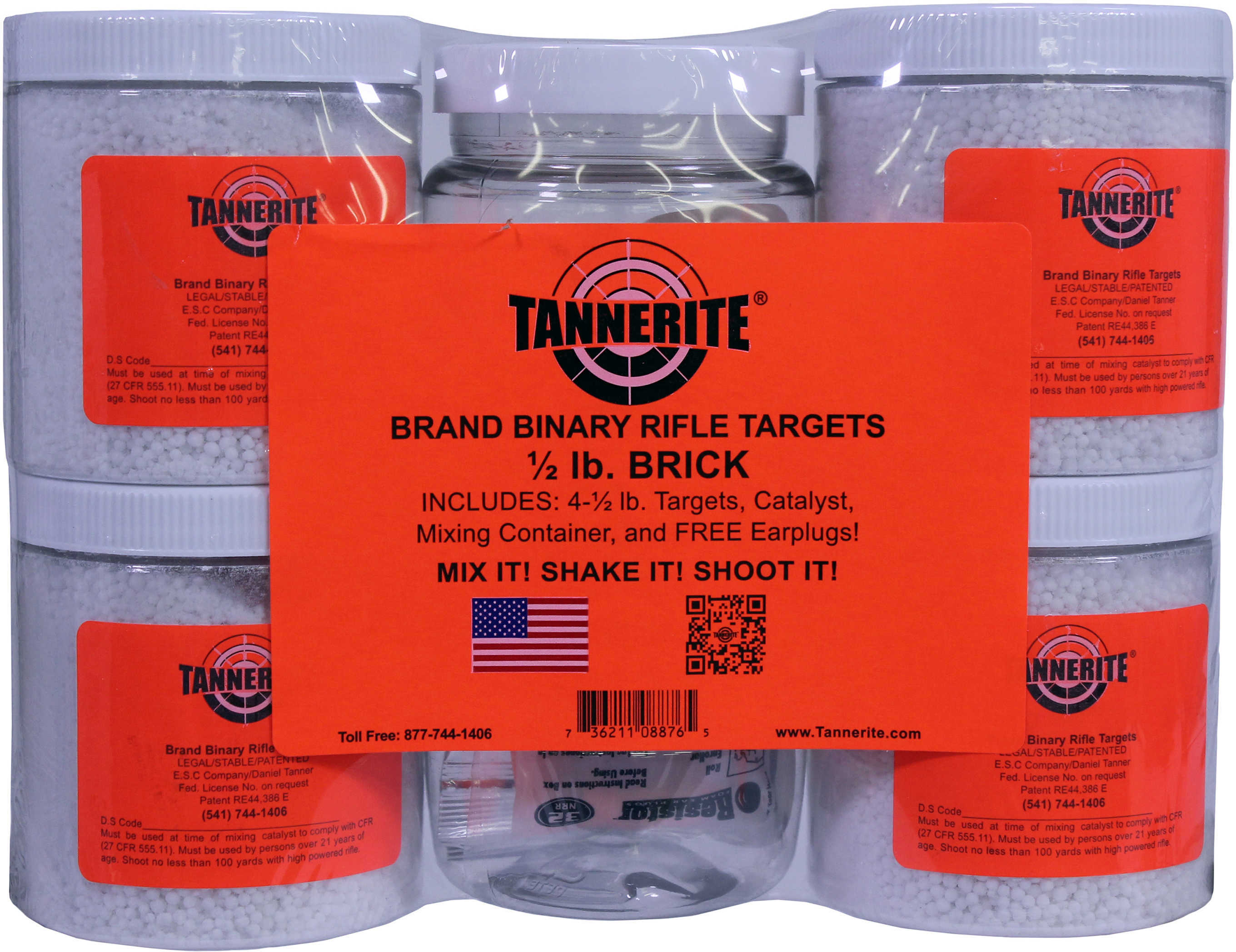 Tannerite 1/2Br Exploding Target Single1/2 Lb 16 Case