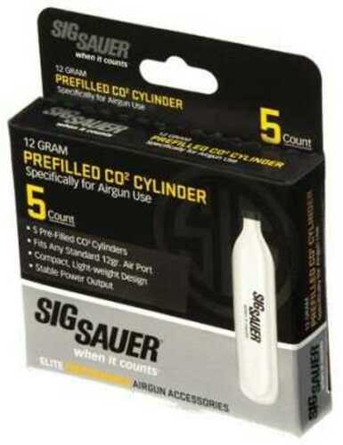 Sig Sauer 12 Gram CO2 Cylinder Replacements, 5 Pack Md: AC1215