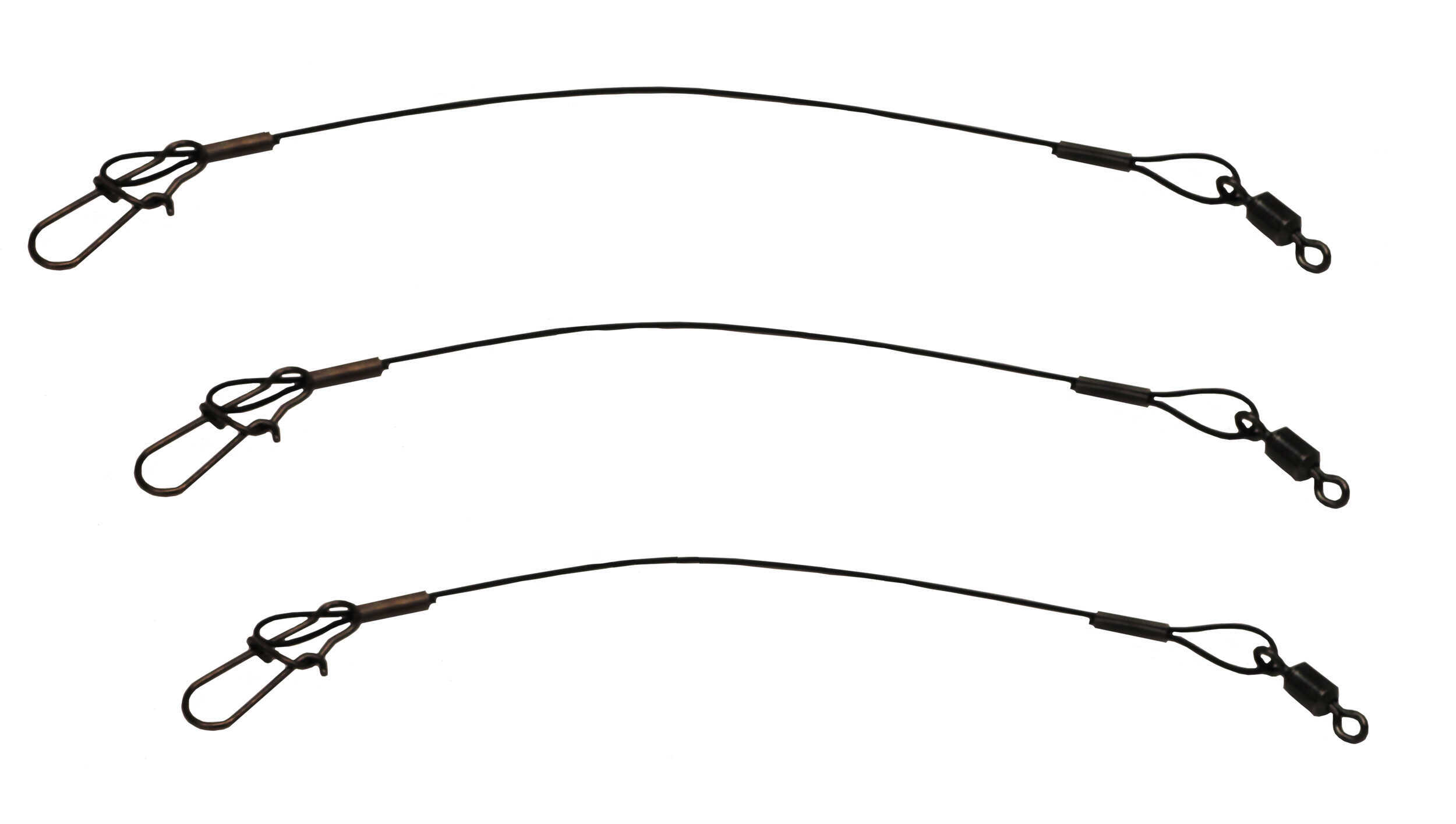 Eagle Claw Steel Leader 3Pk 6In 20# Black