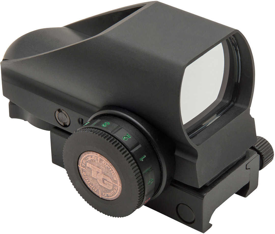 Truglo Tru-Brite Multi-Reticle Dual Color Open Red Dot Sight - 24mmx34mm Window Black (Clamshell)