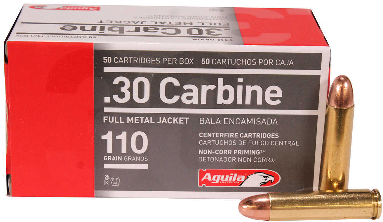 Aguila 30 Carbine 110 Grain FMJ 50RDS