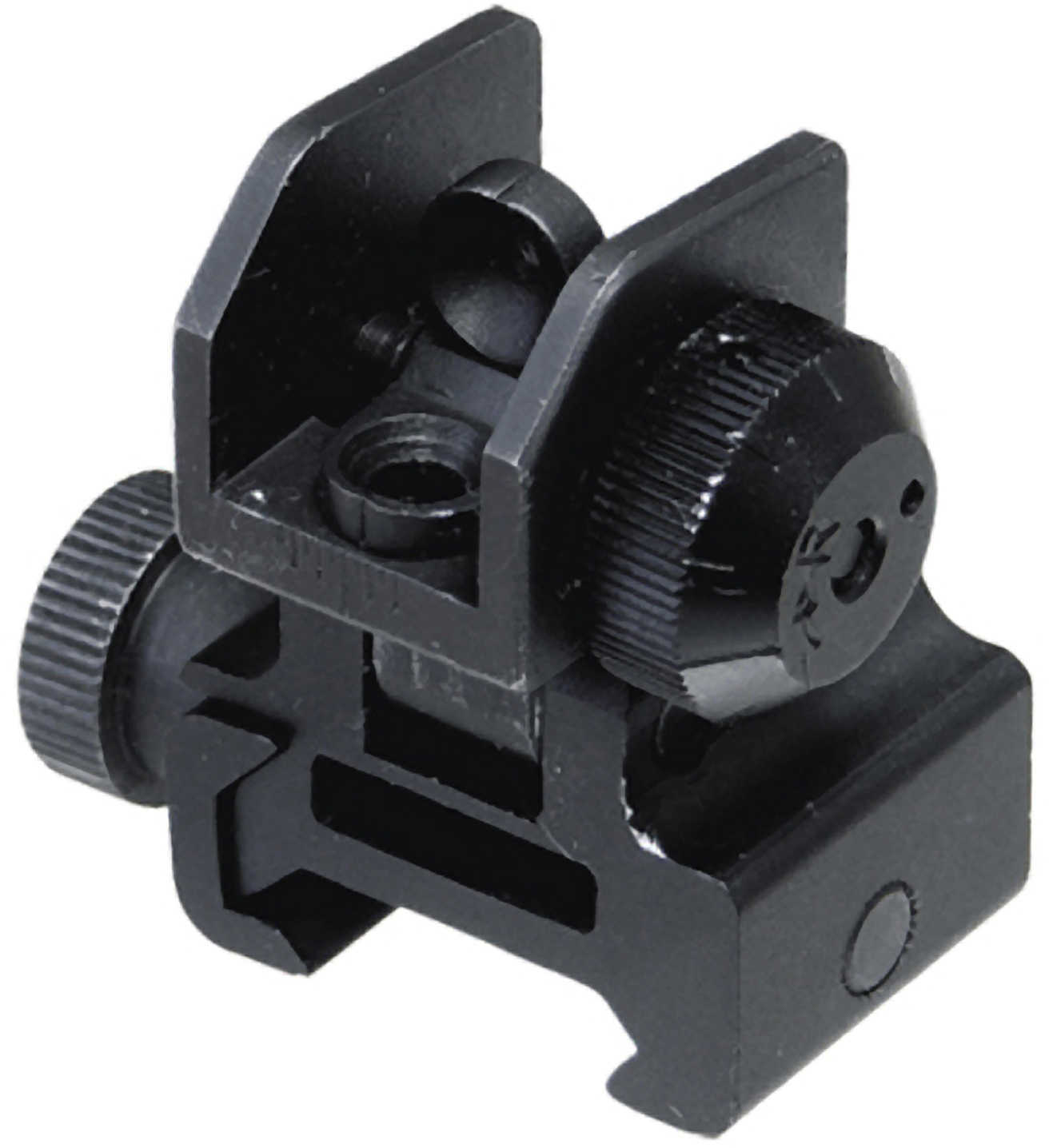 Leapers UTG Flip-Up Rear Sight With Windage Adj & Dual Aiming Apertures Md: MNT951