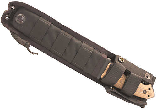 Hogue Grips EX-F01 7" Fixed Blade Knife Drop Point G10 Frame A2 Black Kote G-Mascus Tan Scales Sheath 35157