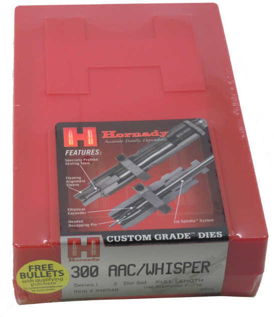 Hornady 2-Die Set For 300 Blackout/Whisper 546349